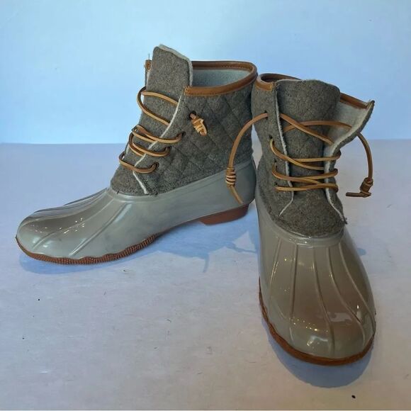 Seven7 Shoes - Seven7 Women's Wool Goose Boots Lace Up Tan Size 9 Mid-Calf